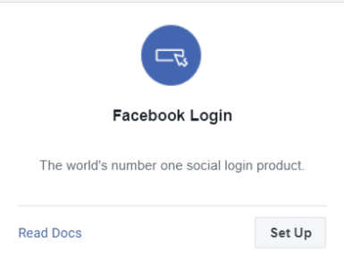 Facebook login